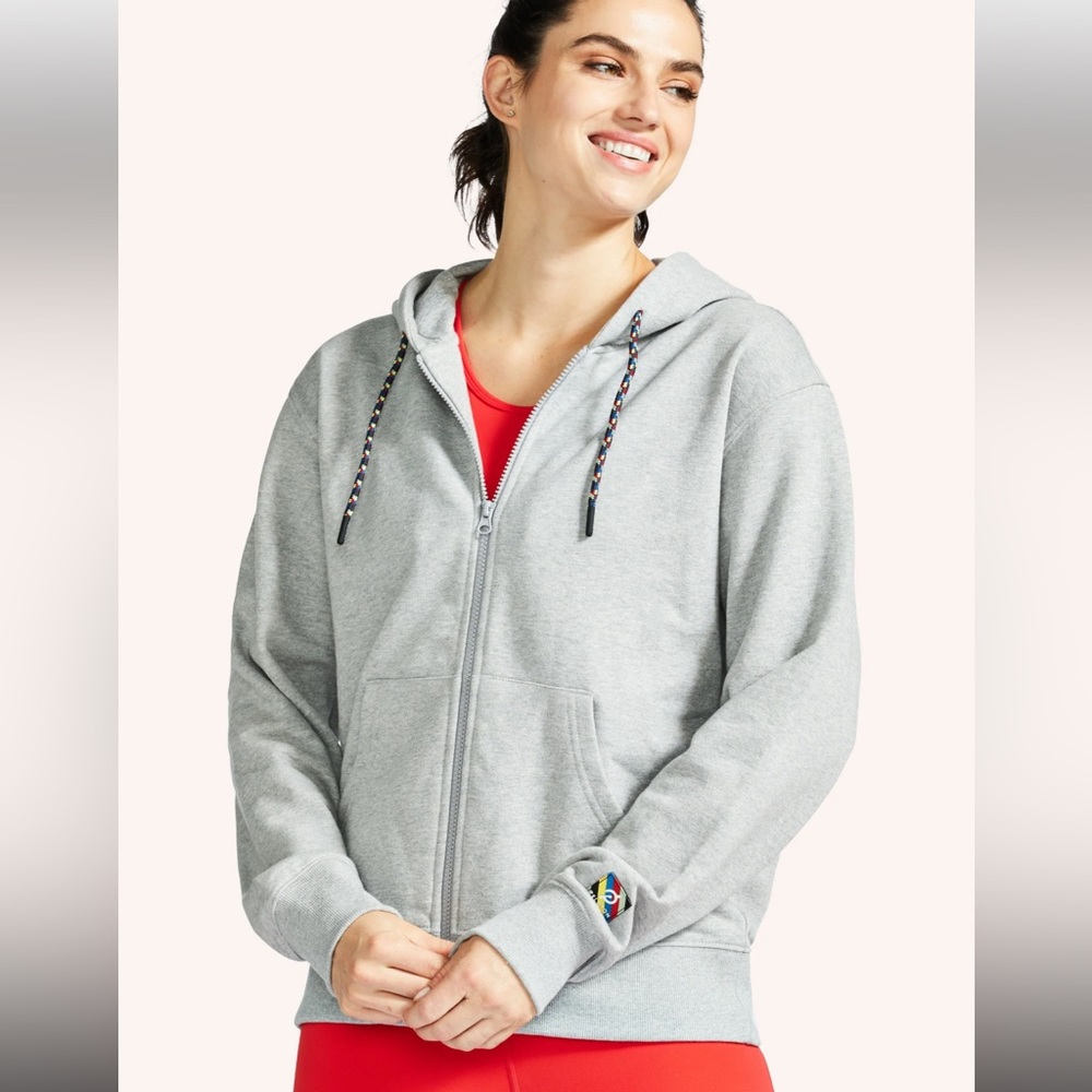 EUC Peloton TWGF full zip hooded sweatshirt